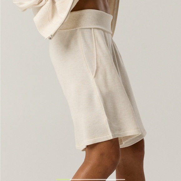OFFLINE By Aerie Keep It 100 Terry Foldover Long Shorts - Oatmeal - Picture 1 of 6